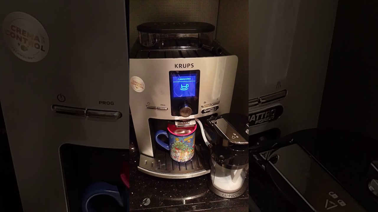 Krups EA82FE Cappuccino ea82 latt'espress - YouTube