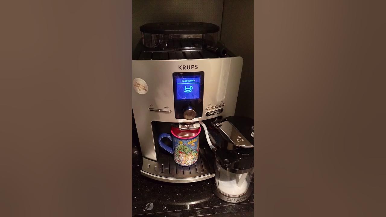 Krups EA82FE Cappuccino ea82 latt\'espress - YouTube
