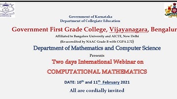 International Webinar on Computational Mathematics