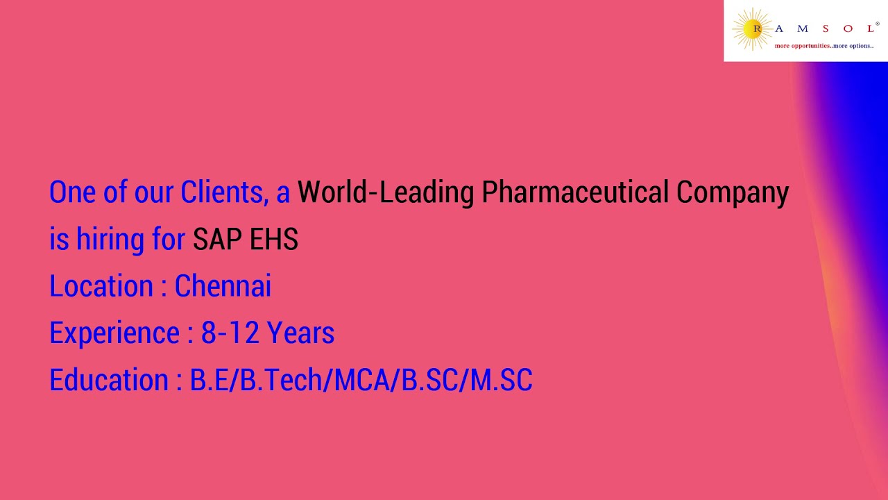 Sap ehs sap ehs consultant sap ehs consultant jobs sap ehs youtube
