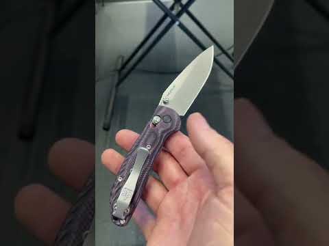 Doug Ritter Mini-RSK® MK1. G-Mascus® Puple G-10/ Stonewashed Crucible CPM-20CV blade.