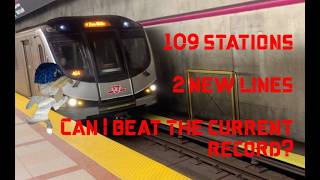 I speedrun the TTC subway (and lightrail) system