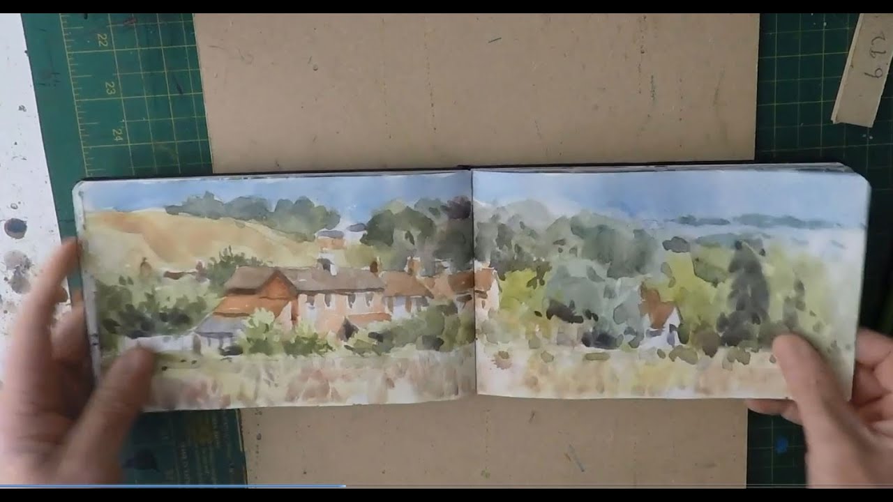 My Sketch Book Watercolours - Watercolor Journal Painting 