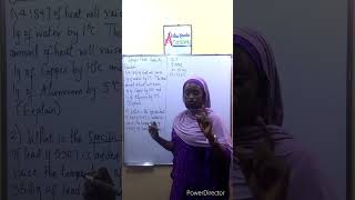 Calculation on specific heat capacity