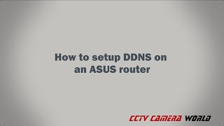 how to setup ddns on an asus router