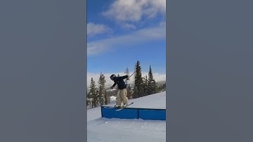 Rails are easy now #winterpark #skiing