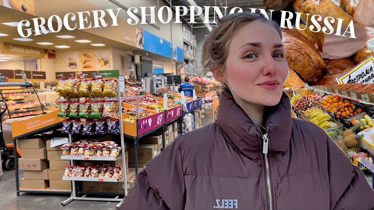 GROCERY SHOPPING for a week in RUSSIA 🇷🇺 How much I spent? (BIG HAUL)