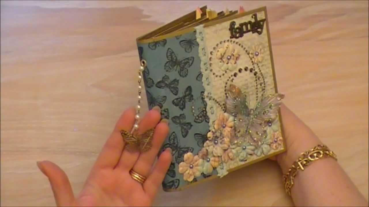 Pink Paislee Butterfly Garden Envelope Mini Album YouTube