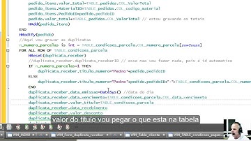 Windev Curso 126 Pedidos 28 Gravando Duplicata Inclusao pedido