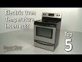 Oven Temperature Incorrect — Electric Range Troubleshooting