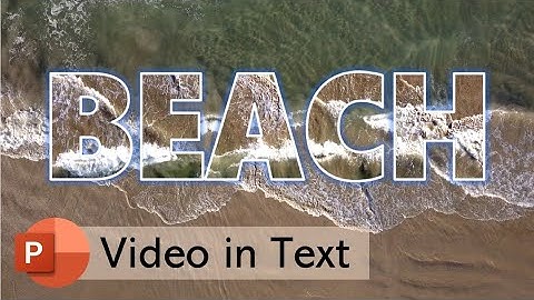How to merge video and text in PowerPoint? | PowerPoint background video #powerpoint