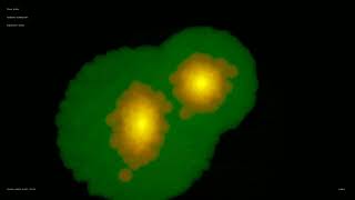 Galaxy Collision GadGet2 simulation (60000 particle, t=15, step=0.02)