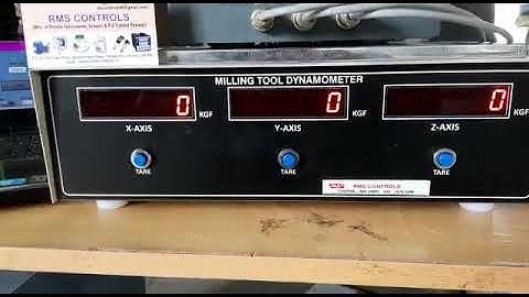 Milling Tool Dynamometer with Data Logger RMS controls chennai Manufacturers