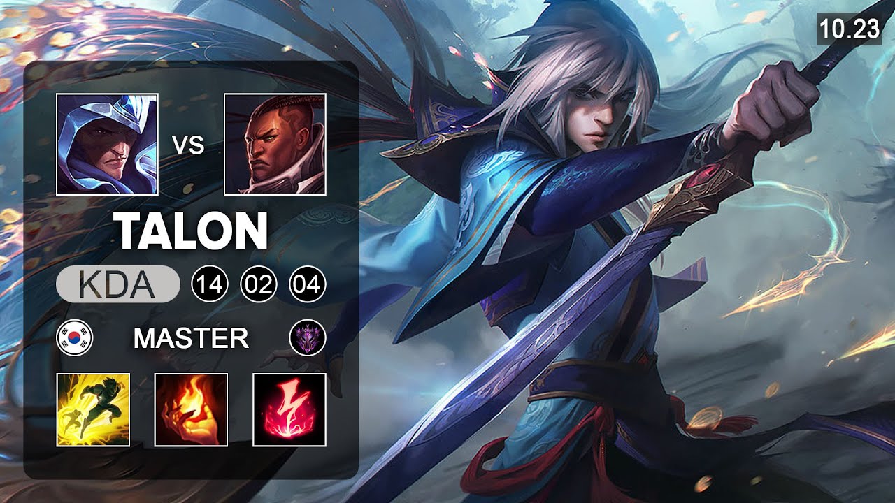 Talon vs Lucian Mid - KR Master Patch 10.23
