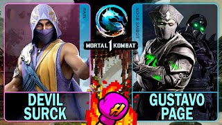 Mk1 Devil Surck Rain Vs Gustavo Page Noob Saibotmortal Kombat 14K 60ᶠᵖˢ