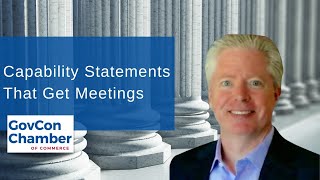 Create a GovCon Capability Statement That Get You Meetings with Federal Buyers