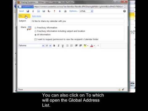 Outlook Web App (OWA) Training Video 6