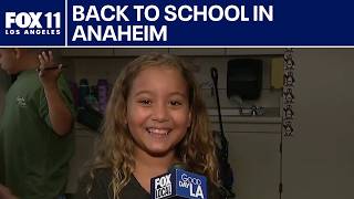 First day of school for Anaheim Elementary students