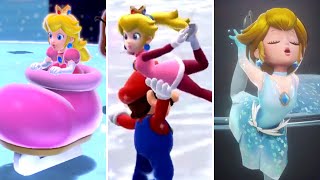 Evolution of Figure Skater Peach in Mario Games (2009-2024)