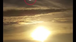 Crazy TWO SUNS Pictures yesterday Texas sunset December 1st 2015