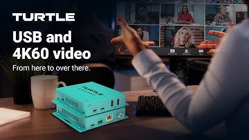 Turtle AV USB-C 4K60 4:4:4 & USB 2.0 Extender | Single-Cable BYOD Room Solution | InfoComm 2025