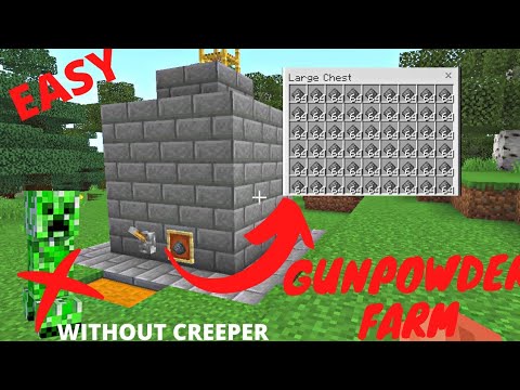 BEST 1.19 CREEPER GUNPOWDER Farm in Minecraft Bedrock! (Windows10/MCPE ...