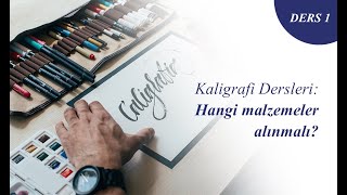 Kaligrafi Dersleri | Yeni Başlayanlar Hangi Malzemeleri Almalı - Ders 1