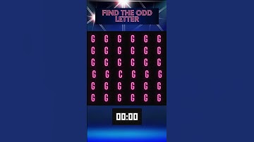 Find the odd letter 9 #quiz #challenge #guessmystery
