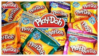 PLAY DOH REFILL-PACK SOFT-PACK COLOR Glitter Clay Slime Toys Kit Unboxing screenshot 3