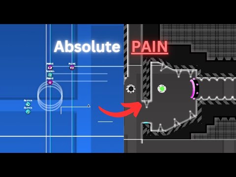 Decorating this Geometry dash level was a PAIN (part 1) - YouTube