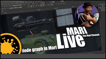 LIVE : Mari node based texturing | wheels and rubber material | ( EPISODE 12)