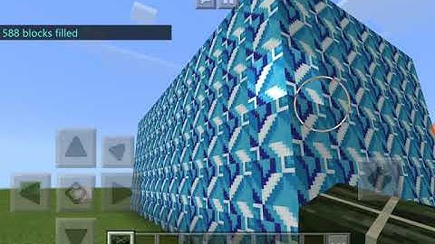 How to make a hollow cube in minecraft pe