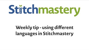 Using translations - Stitchmastery weekly tip