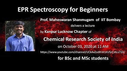 EPR for Beginners - Prof. Maheswaran Shanmugam, IIT Bombay