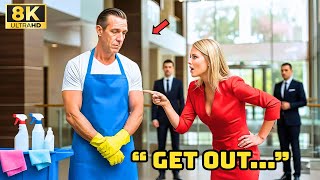 CEO Humiliated and Fired Single Dad Janitor—Then a Helicopter Appeared, Changing Everything!