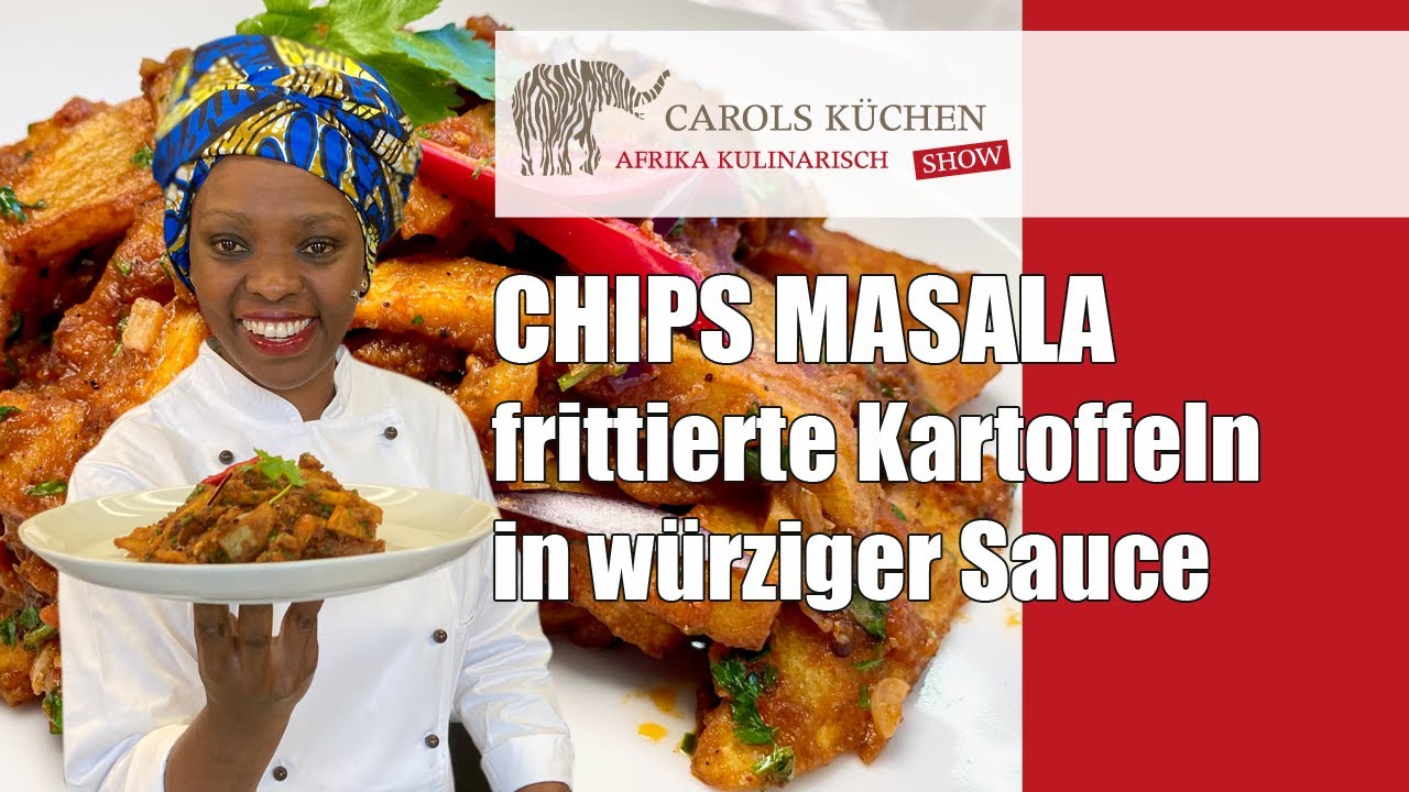 Chips Masala - frittierte Kartoffeln in würziger Sauce