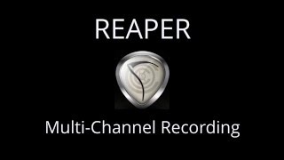 Multi Channel Recording in REAPER