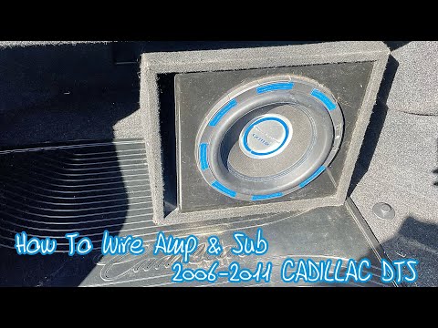 How To Install Amplifier & Subwoofer In 2006-2011 Cadillac DTS
