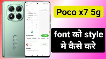 poco x7 5g font style change kaise ho | how to change font style poco x7 5g