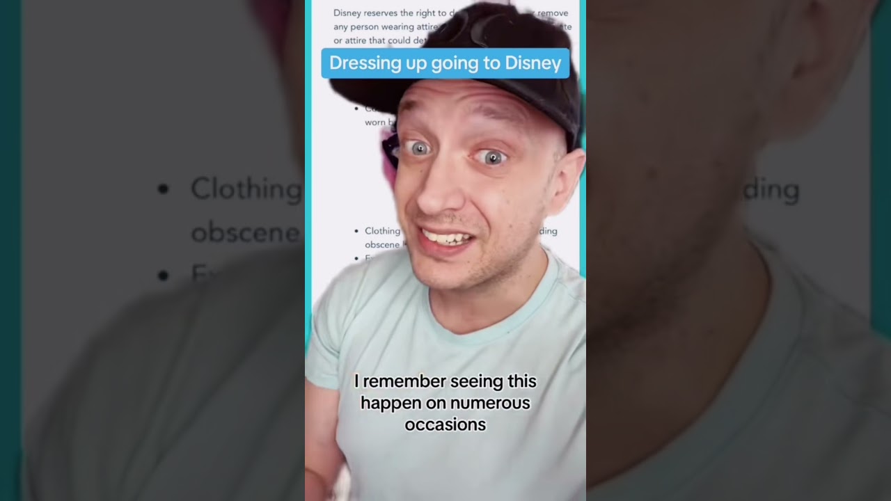 Disney rules and guidelines when it comes to costumes. 