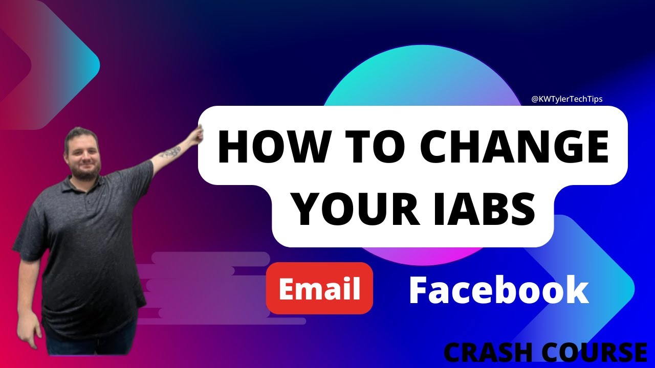 Crash Course 5min How to Change IABS on Email Signature and Facebook