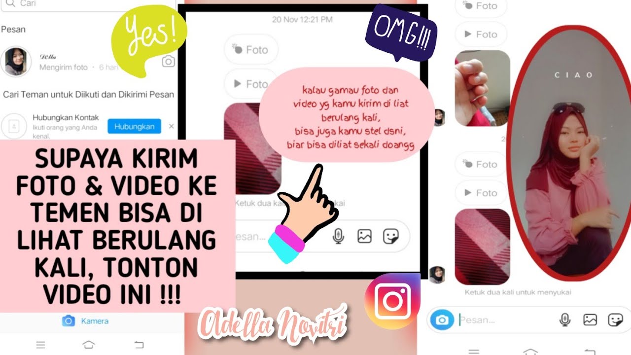 Cara kirim foto dan video di dm instagram bisa di lihat berulang kali