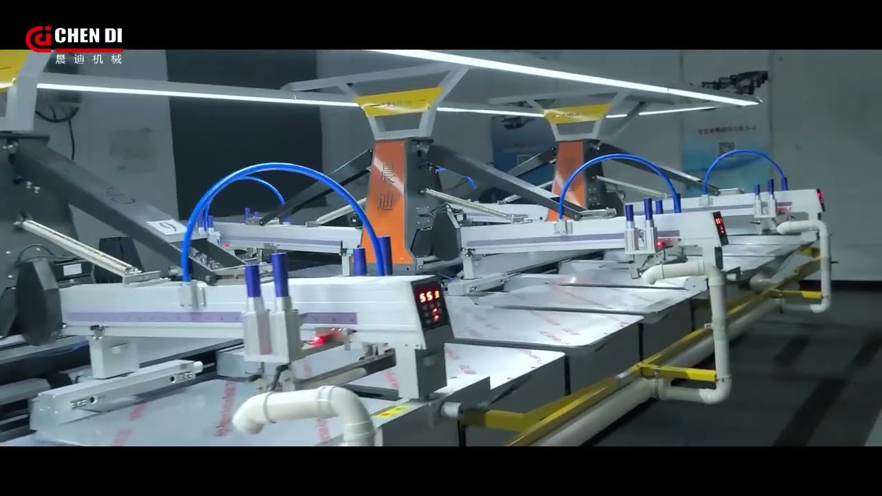 Fully automatic screen printing machine,12 colors 28 pallets, High speed but lower cost!