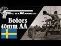 Swedish antiaircraft artillery bofors 40mm automatic gun m1