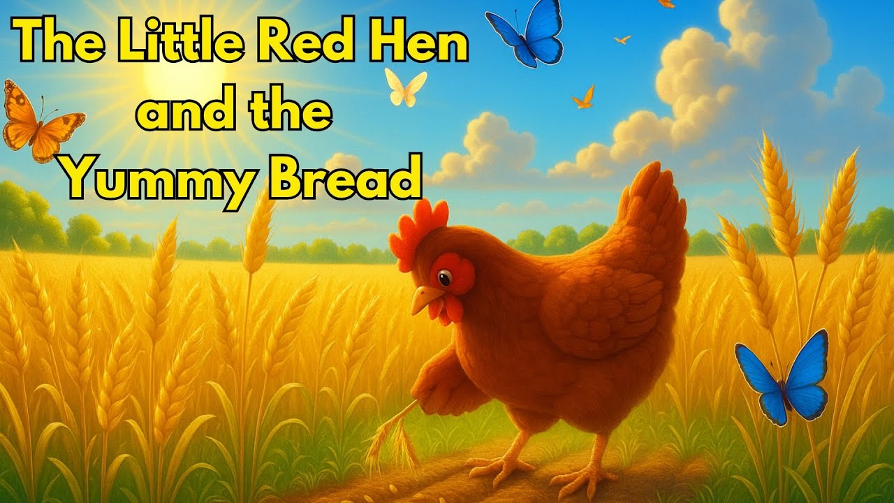 The Little Red Hen and the Yummy Bread| Moral Story for Kids|Animated Story|English Story for kids