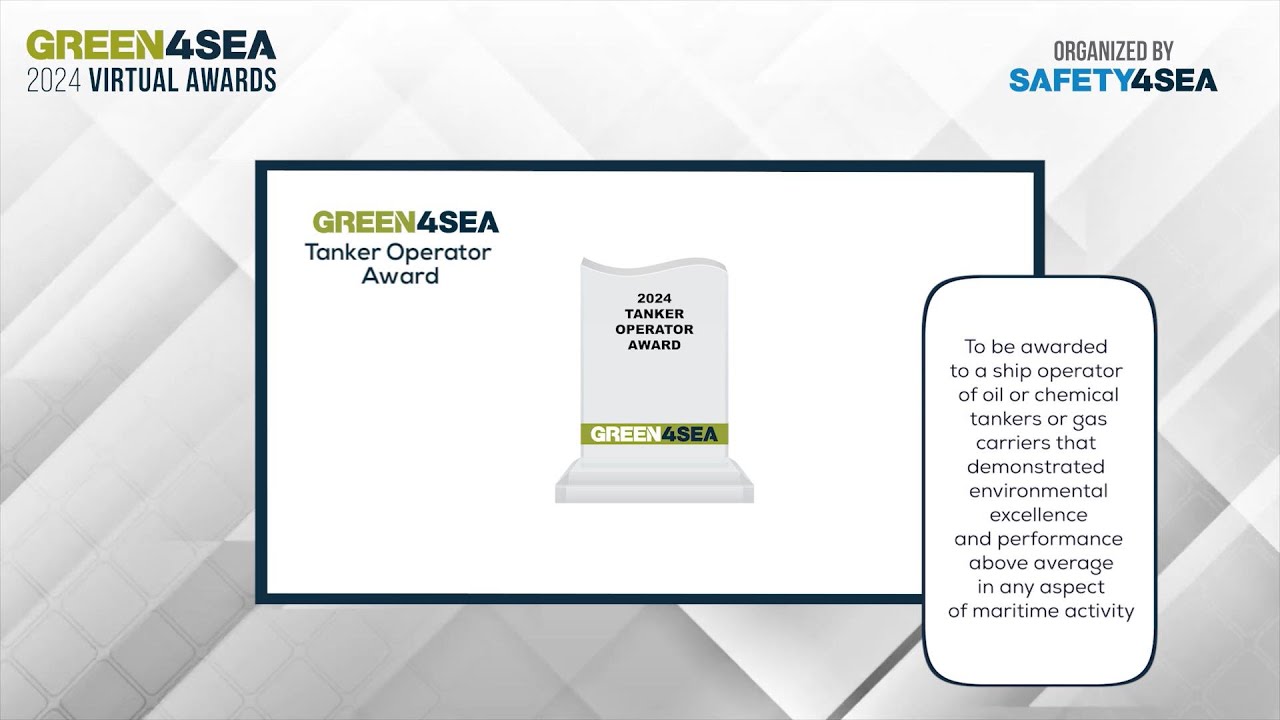 M.T.M. Ship Management receives the 2024 GREEN4SEA Tanker Operator Award