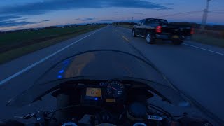 Cold Ride Home from the Store | Honda CBR929RR Fireblade