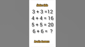 can you solve this?🧠#shortsviral #maths #iqtest #ytshorts#mathematics #viral