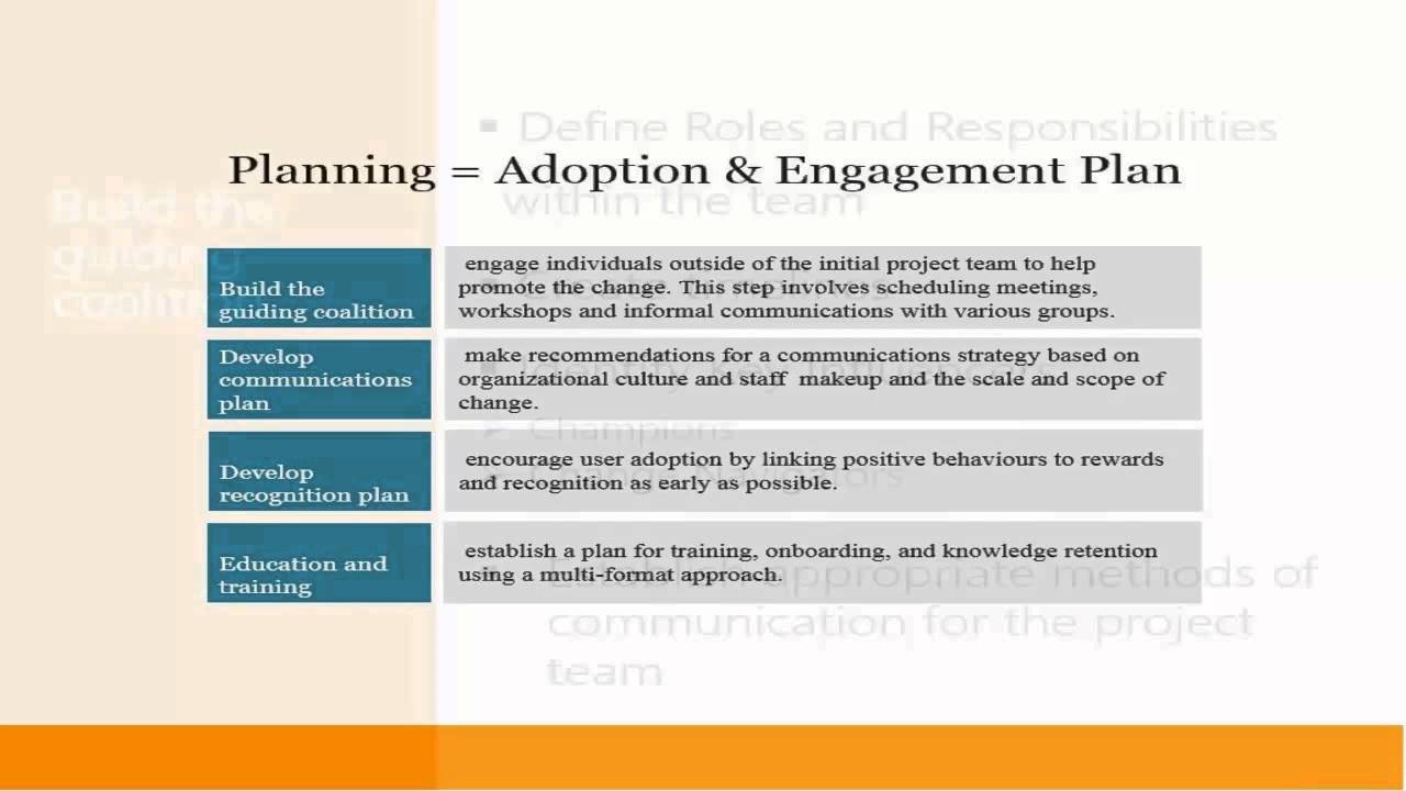 Managing Change and Creating Certainty in the Process