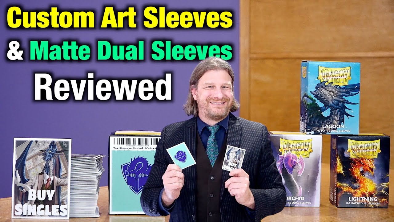 A Review Of Dragon Shield Custom Art Sleeves And Matte Dual